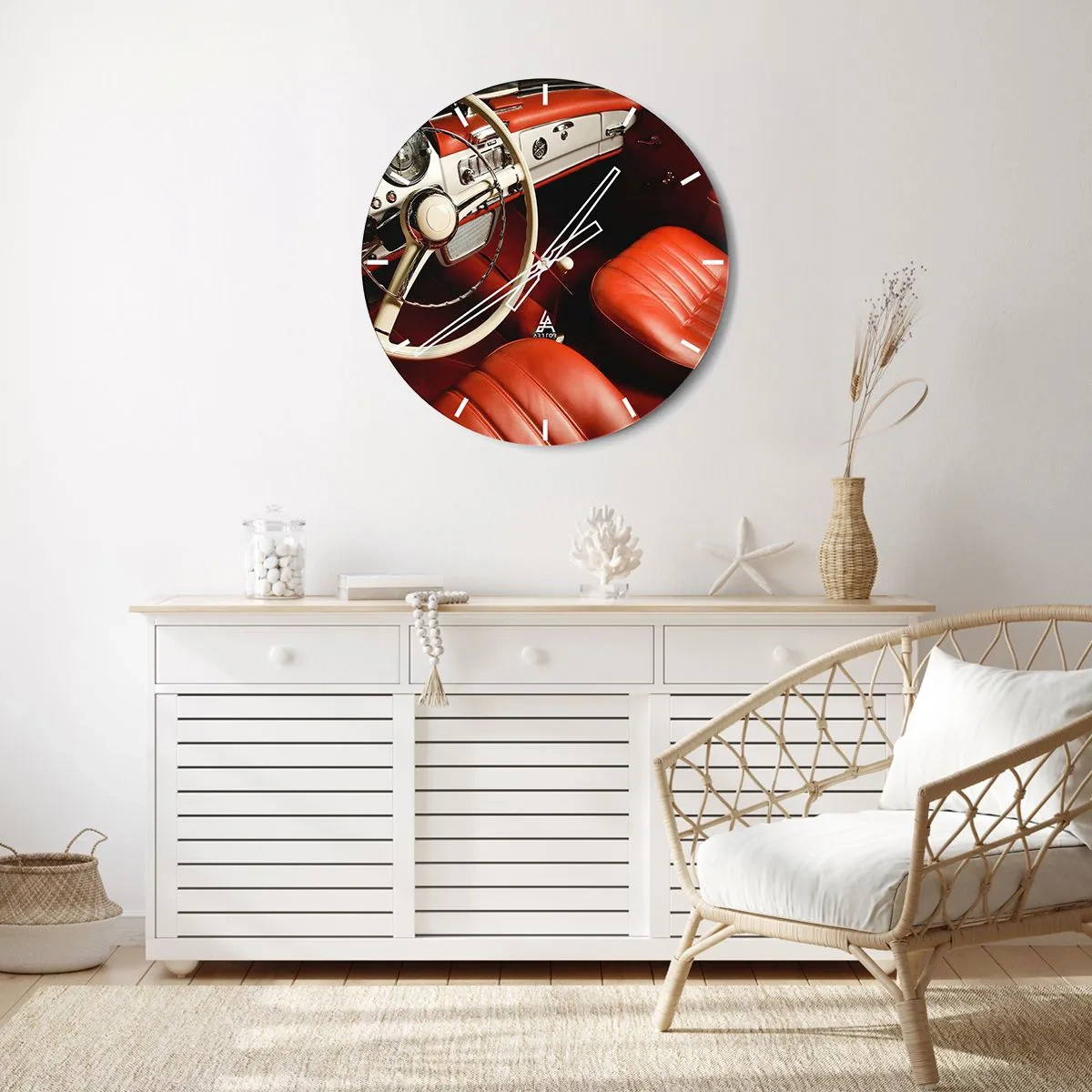 Zegar ścienny - Luksus w stylu vintage - 30x30 cm