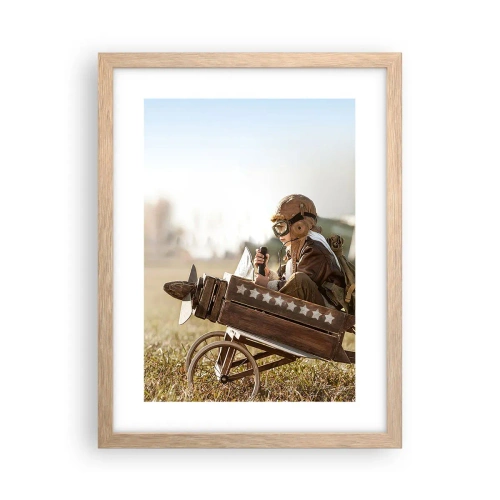 Plakat w ramie jasny dąb - Start ku marzeniu - 30x40 cm