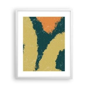 Plakat w białej ramie - Abstrakcja – powolnym ruchem - 40x50 cm