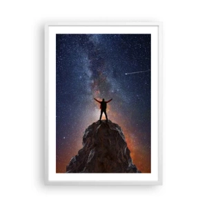 Plakat w białej ramie - Moc jest ze mną! - 50x70 cm