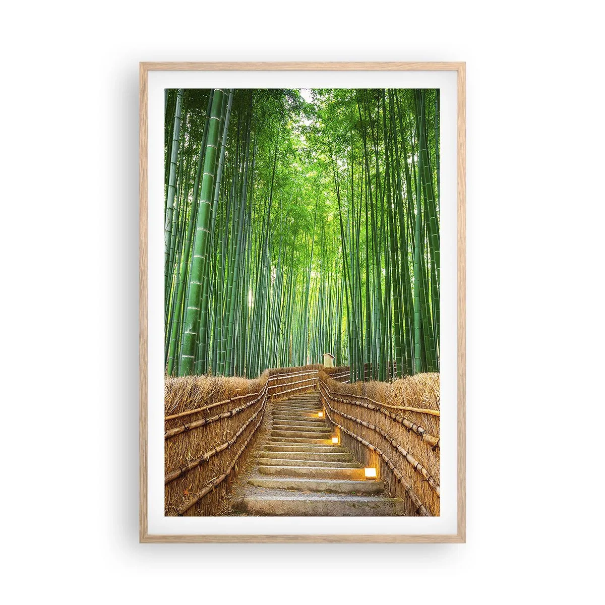 Plakat w ramie jasny dąb - Esencja azjatyckiej natury - 61x91 cm