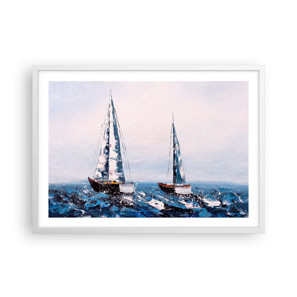 Plakat w białej ramie - Braterstwo wiatru - 70x50 cm