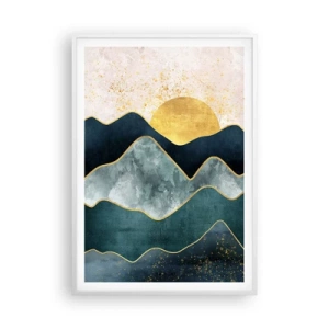 Plakat w białej ramie - Za siedmioma górami - 70x100 cm