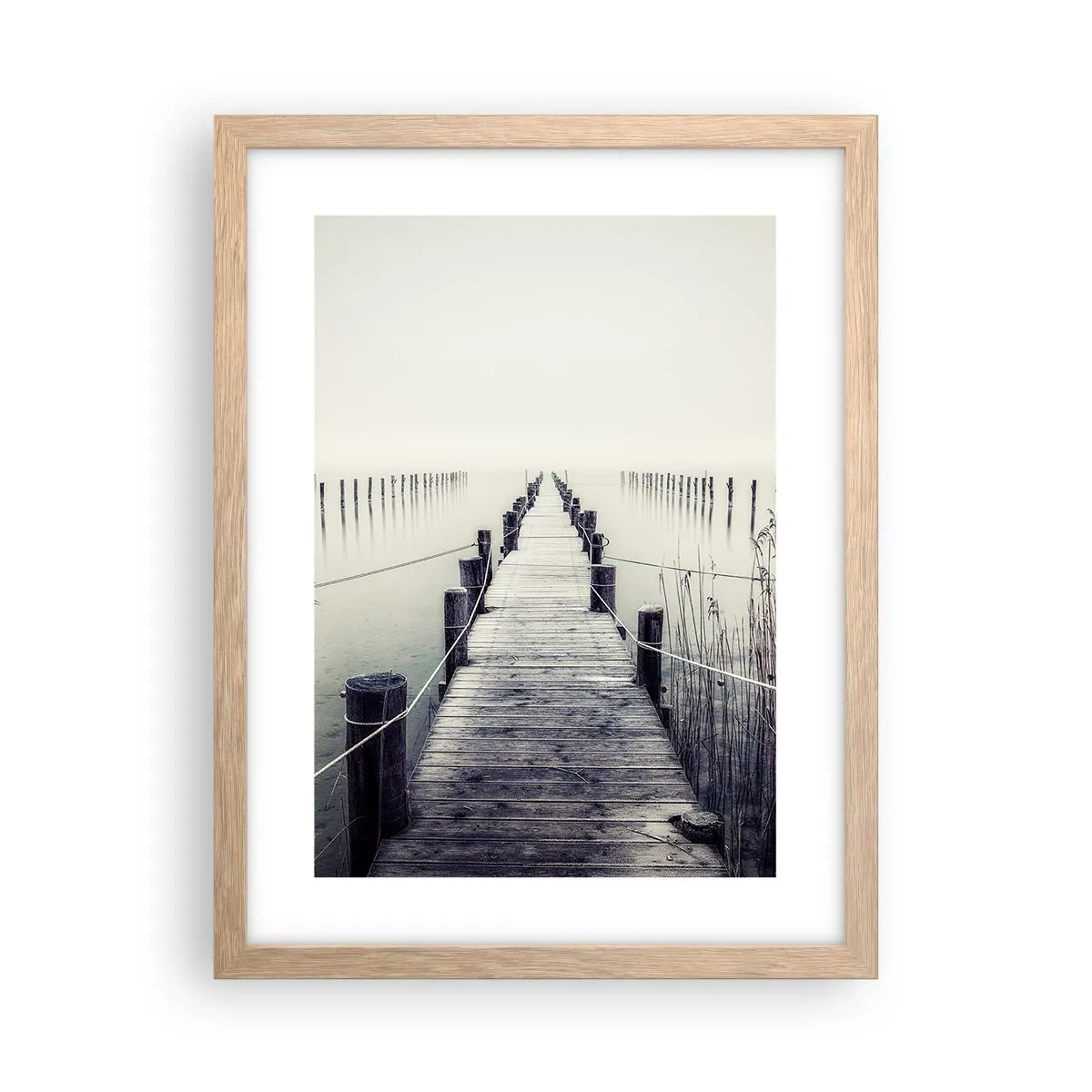 Plakat w ramie jasny dąb - Zanurz się w spokoju - 30x40 cm