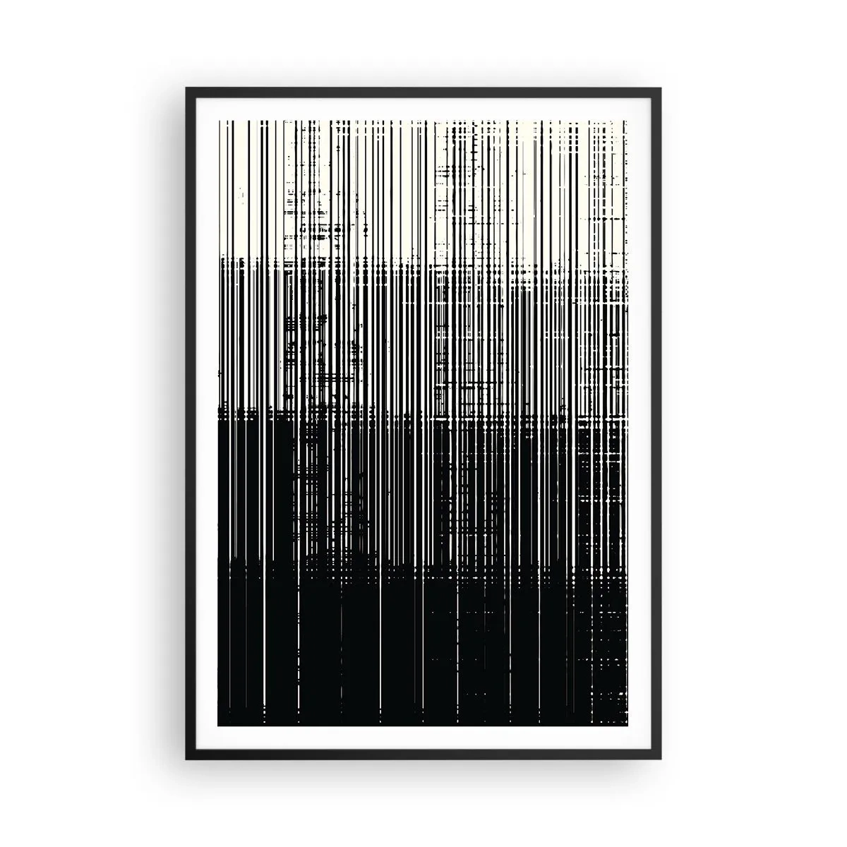 Plakat w czarnej ramie - Fale i drgania - 70x100 cm