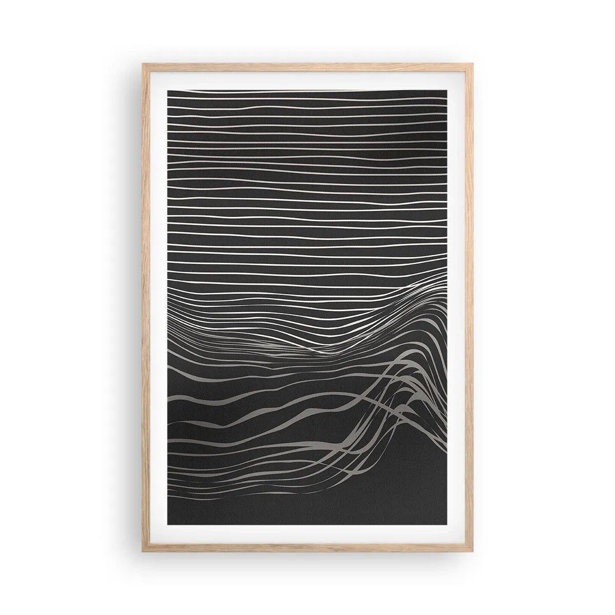 Plakat w ramie jasny dąb - Rytm i akcent - 61x91 cm