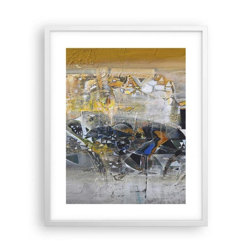 Plakat w białej ramie - Wszystko się poukłada - 40x50 cm