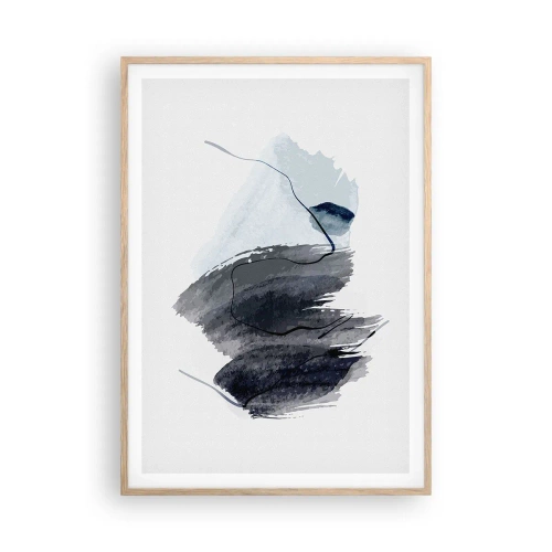Plakat w ramie jasny dąb - Intensywność i ruch - 70x100 cm
