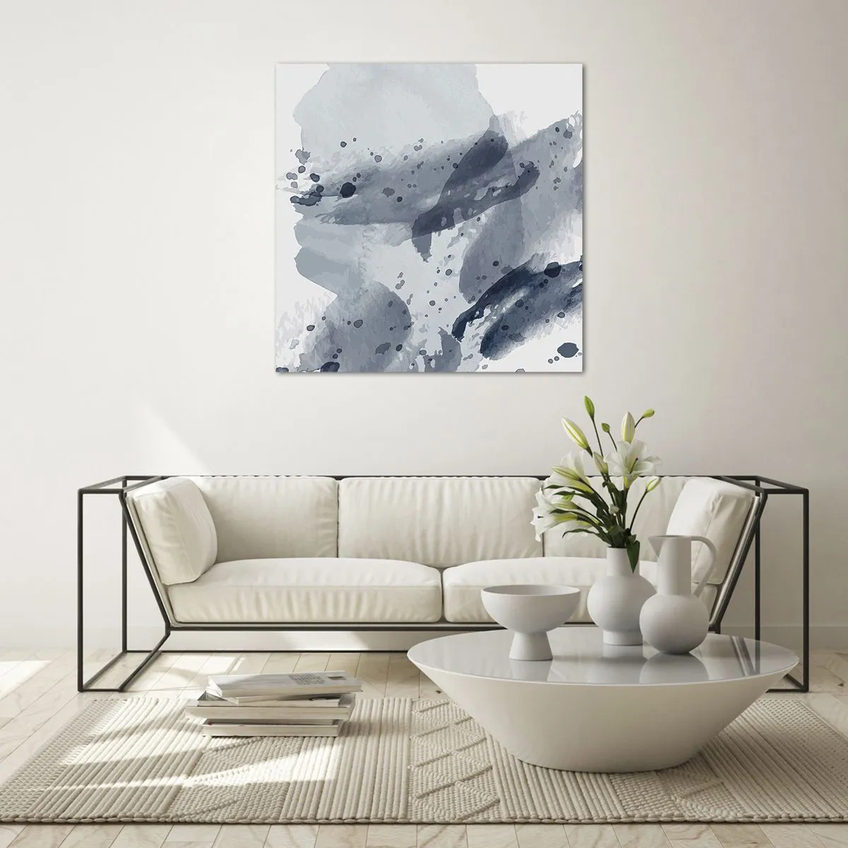Obraz na szkle - Studium natury wody - 70x70 cm