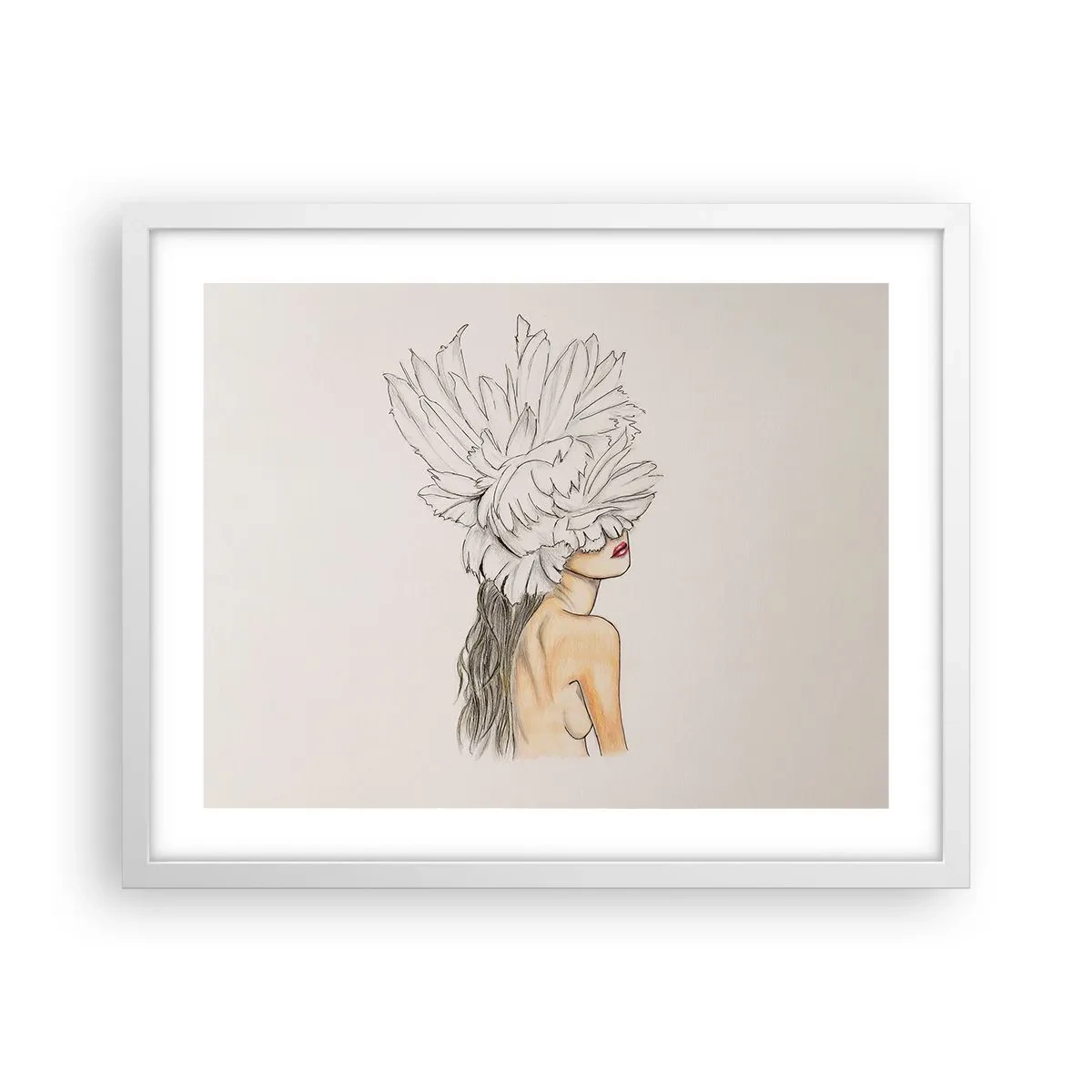 Plakat w białej ramie - Piękność ukoronowana - 50x40 cm