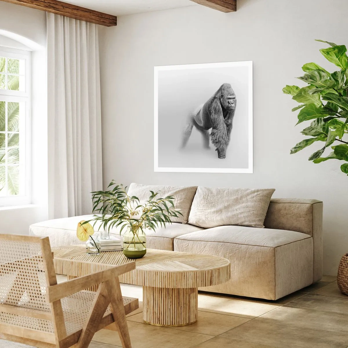 Plakat - Pewny swej siły - 50x50 cm