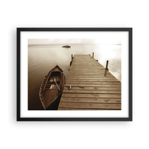 Plakat w czarnej ramie - Wielki spokój - 50x40 cm