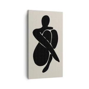 Obraz na płótnie - We własnych objęciach - 45x80 cm