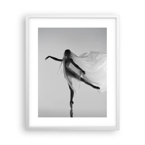 Plakat w białej ramie - Lekkość i wdzięk - 40x50 cm