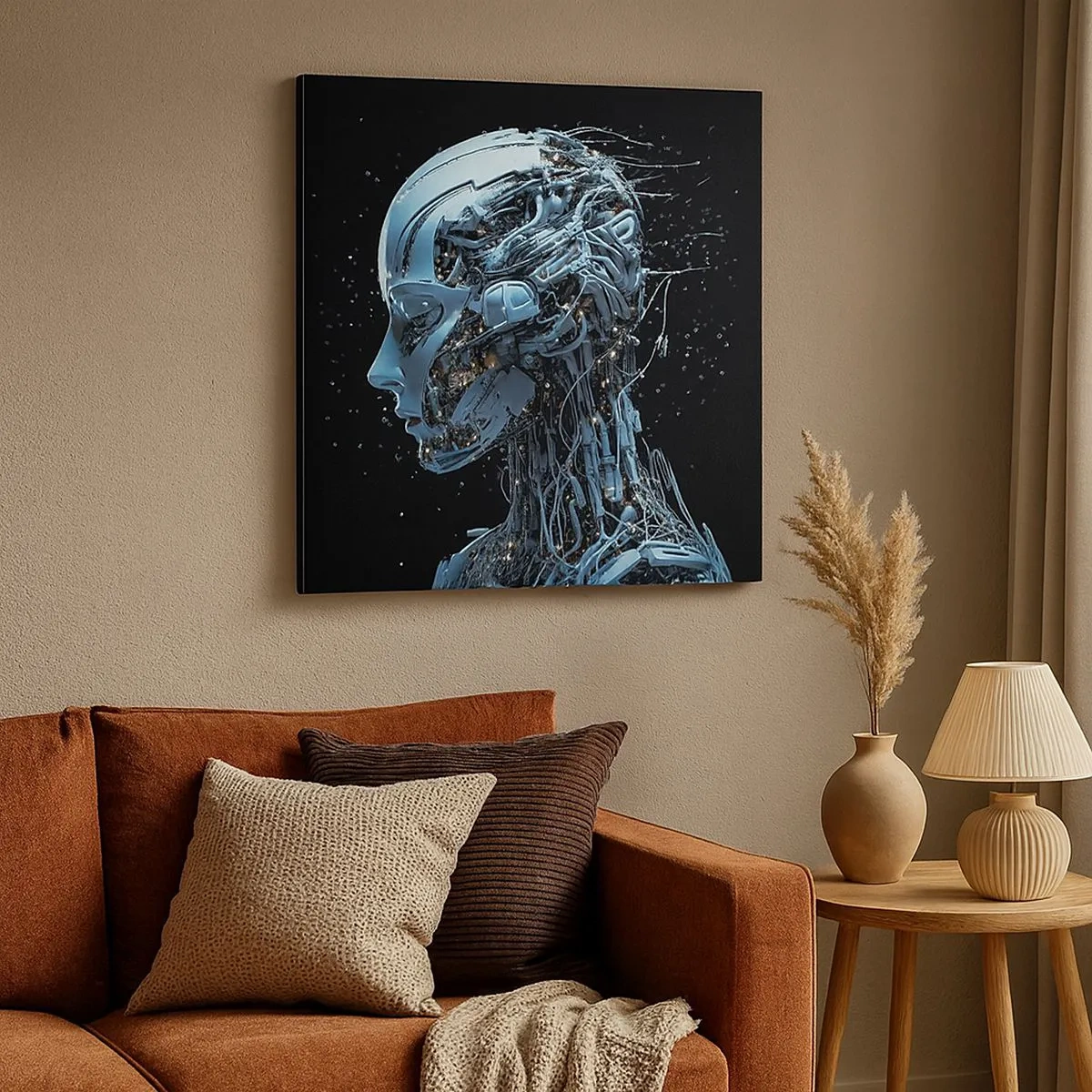 Obraz na płótnie - Technologia jest kobietą - 30x30 cm