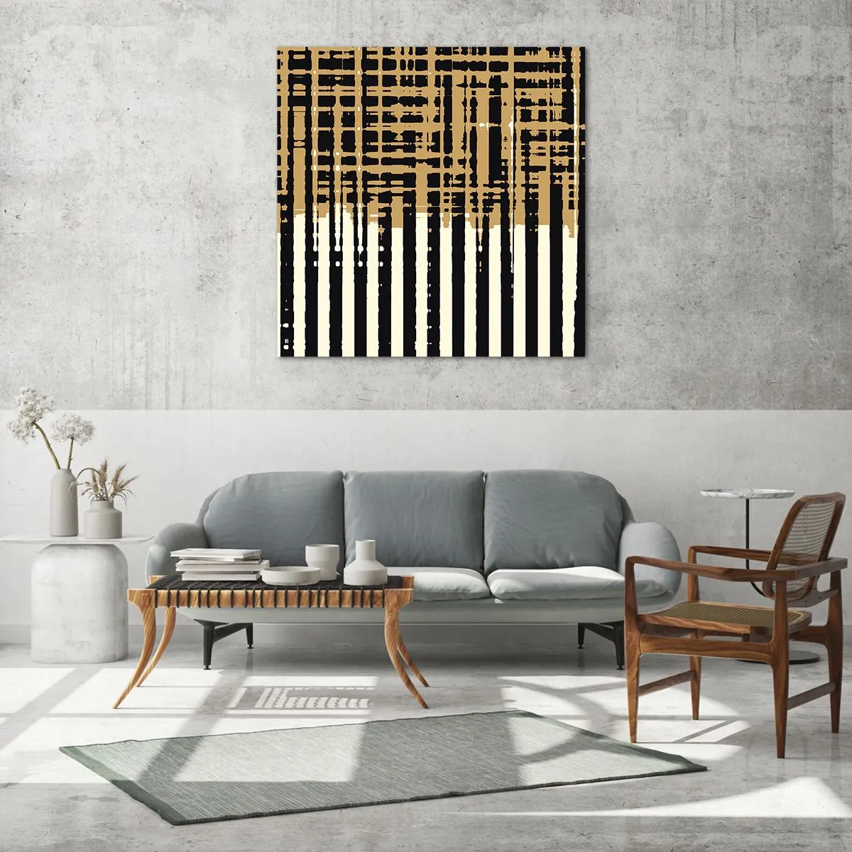 Obraz na szkle - Architektoniczna abstrakcja - 70x70 cm