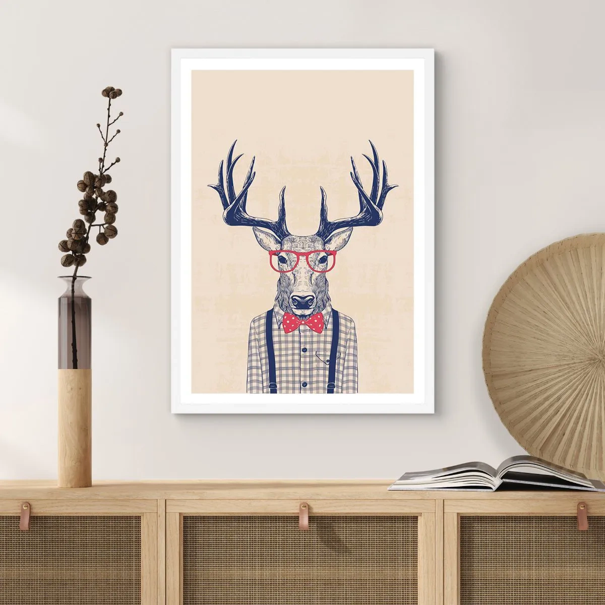 Plakat w białej ramie - Zabawna ekstrawagancja - 30x40 cm