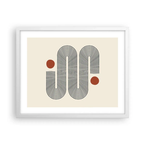 Plakat w białej ramie - Od początku do końca - 50x40 cm