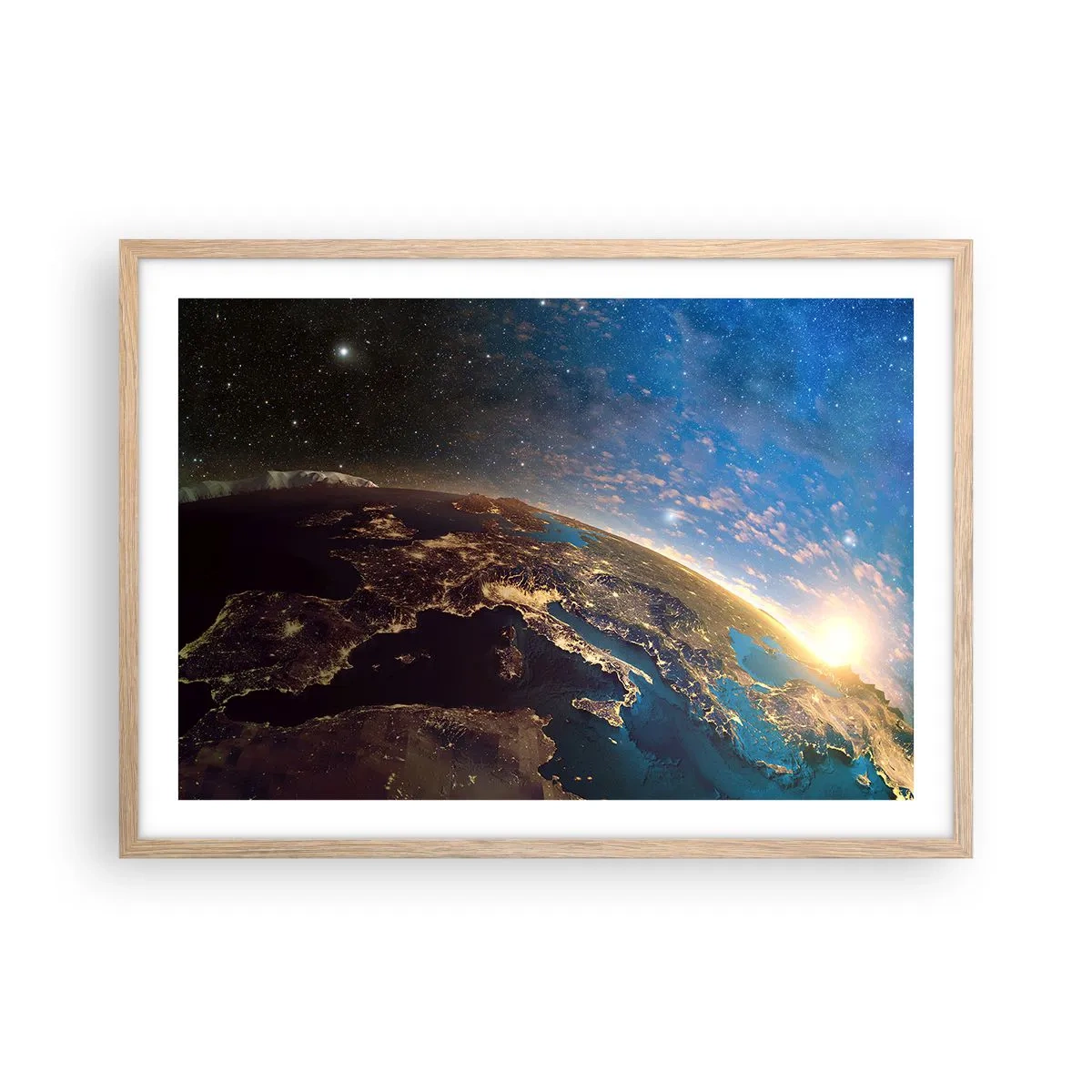 Plakat w ramie jasny dąb - Spójrzmy na siebie z dystansu - 70x50 cm