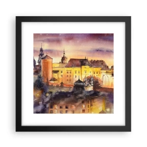 Plakat w czarnej ramie - Historia i baśń - 30x30 cm