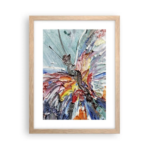 Plakat w ramie jasny dąb - Pomalowany przez naturę - 30x40 cm