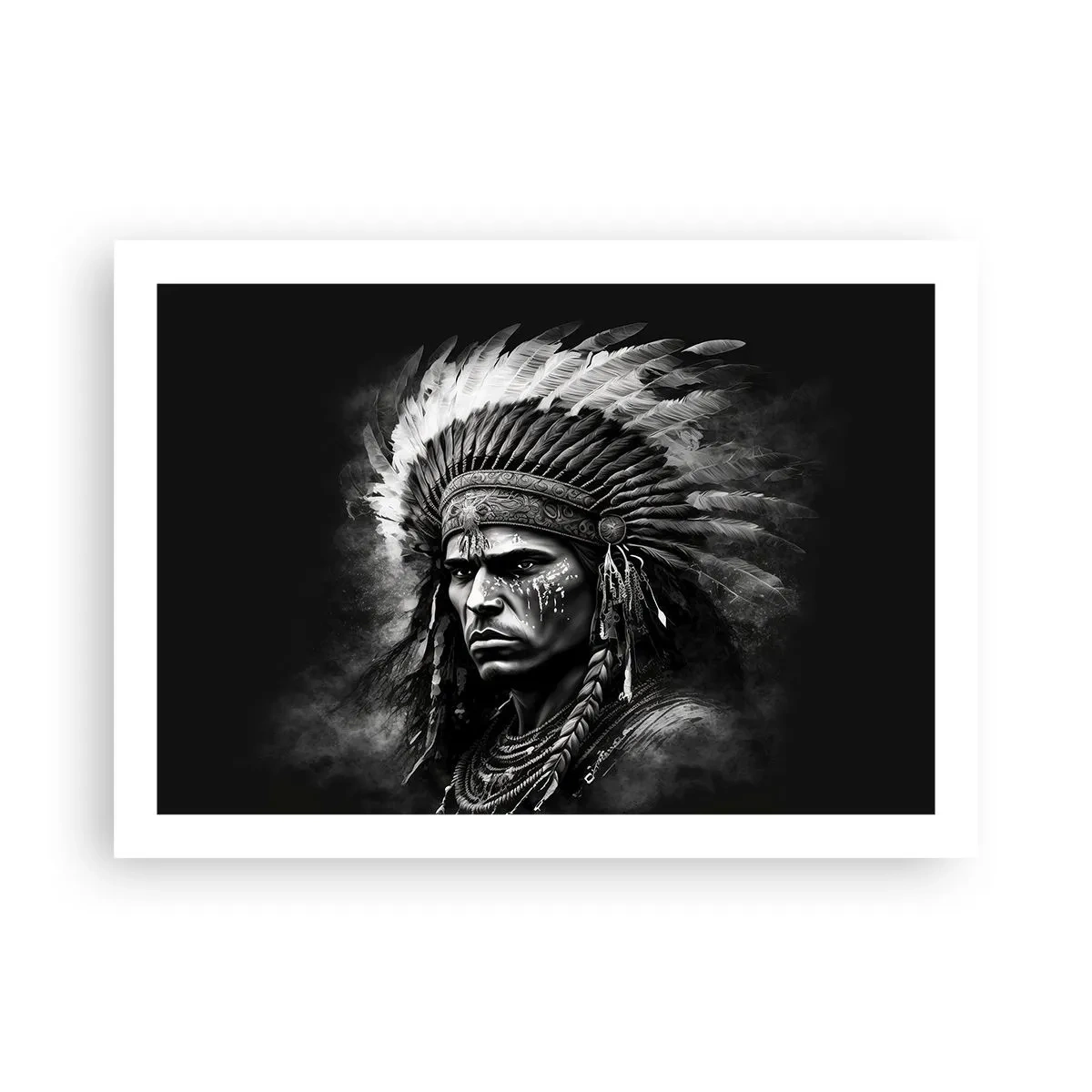 Plakat - Wódz i wojownik - 70x50 cm