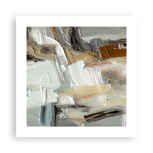 Plakat - Barwne nawarstwienia - 40x40 cm