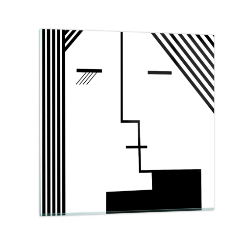 Obraz na szkle - Po prostu pocałunek - 30x30 cm