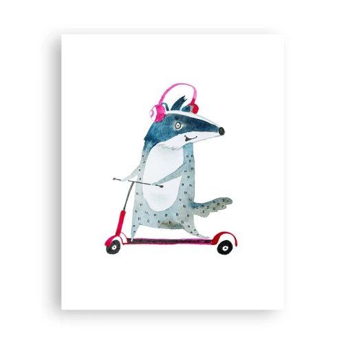 Plakat - Borsucze radości - 40x50 cm