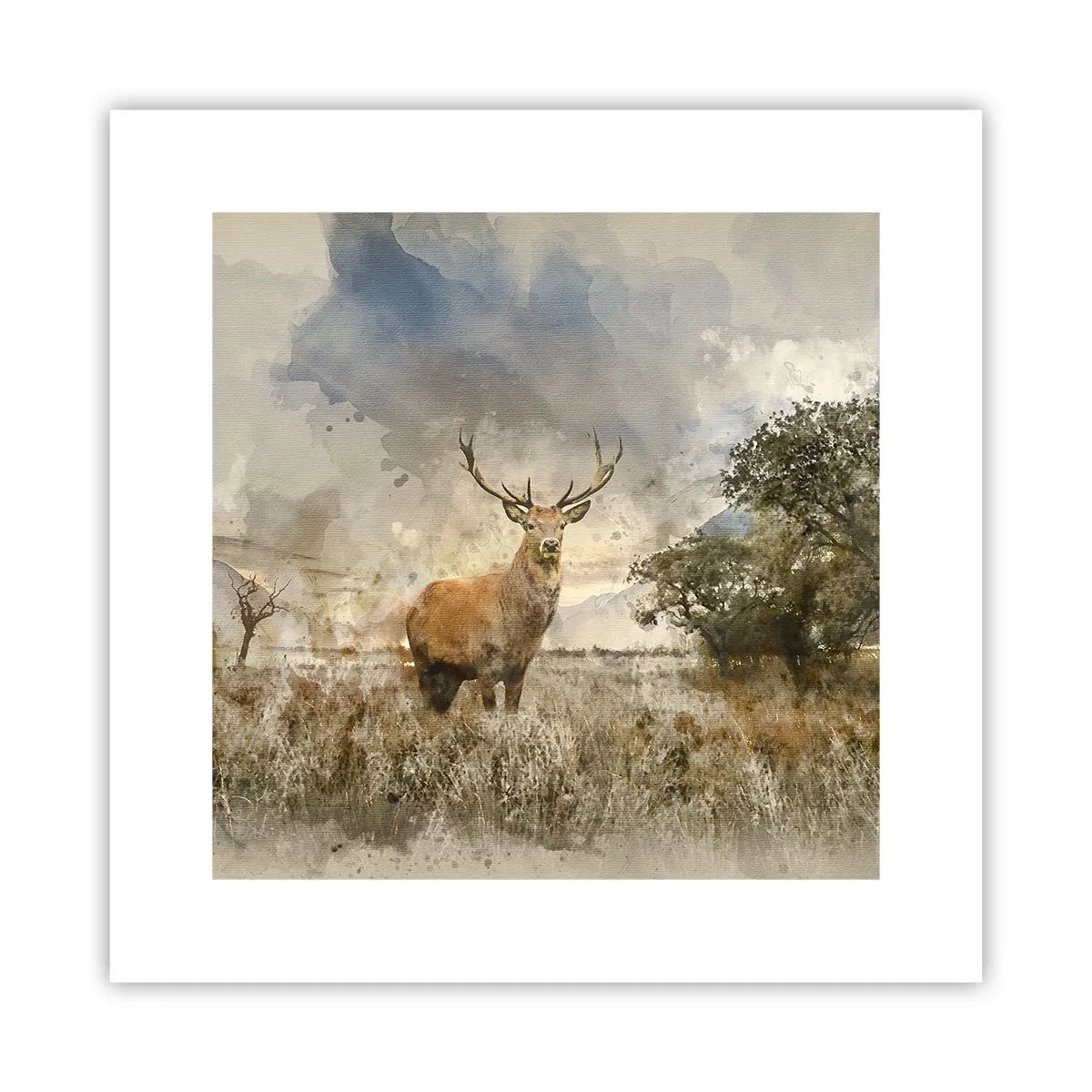 Plakat - Godność - siła - dostojeństwo - 30x30 cm