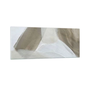 Obraz na szkle - Fala bieli - 100x40 cm