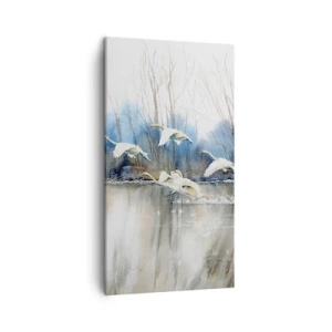 Obraz na płótnie - Jak w baśni o dzikich łabędziach - 45x80 cm