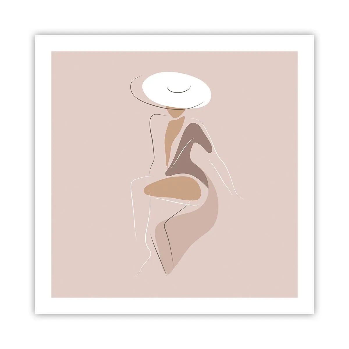 Plakat - Damą być - 60x60 cm