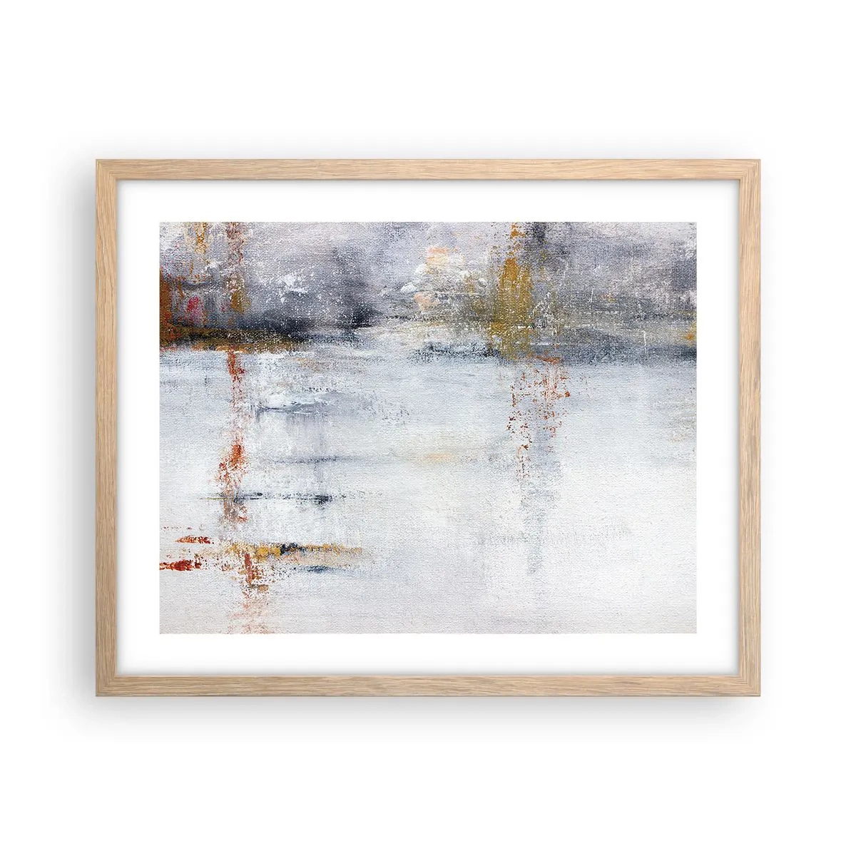 Plakat w ramie jasny dąb - Za powietrza zasłoną - 50x40 cm