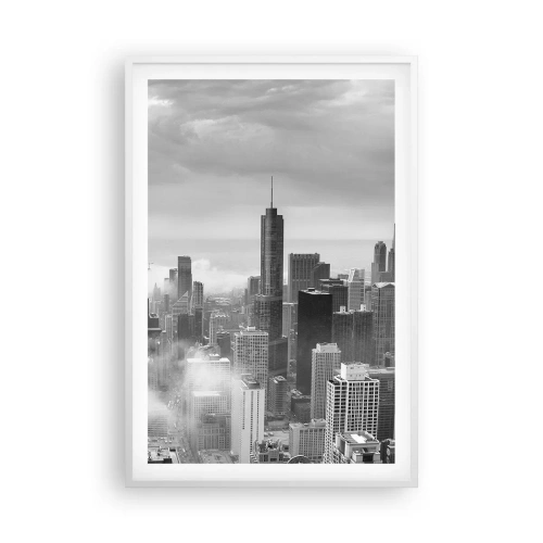 Plakat w białej ramie - Pejzaż amerykański - 61x91 cm