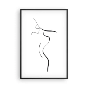 Plakat w czarnej ramie - Nieuchwytna jak fala - 61x91 cm