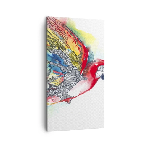 Obraz na płótnie - Żyj kolorowo - 45x80 cm