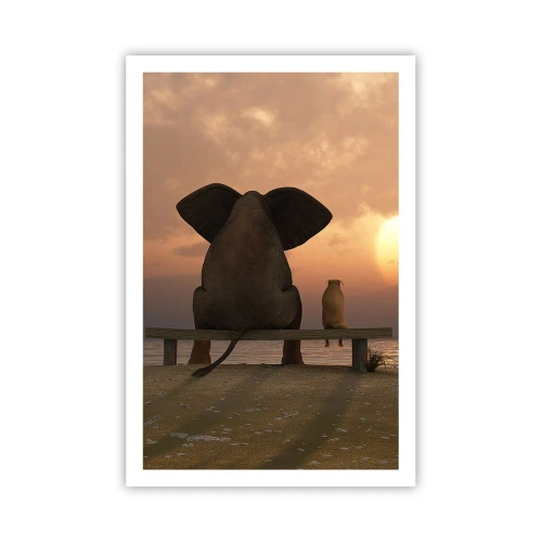 Plakat - Dobrze jest razem pomilczeć - 61x91 cm