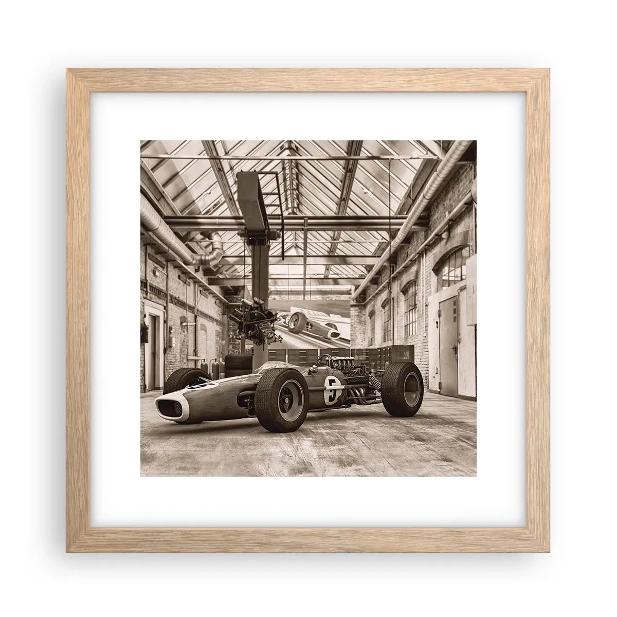 Plakat w ramie jasny dąb - Odpoczynek zwycięzcy - 30x30 cm