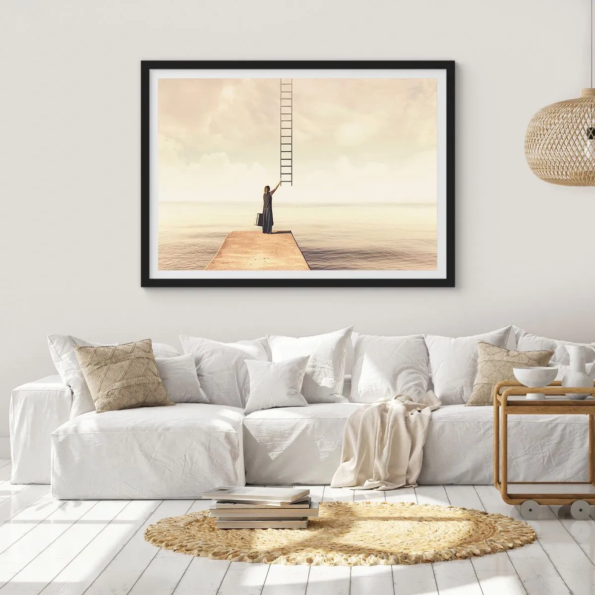 Plakat w czarnej ramie - Magiczna podróż - 50x40 cm