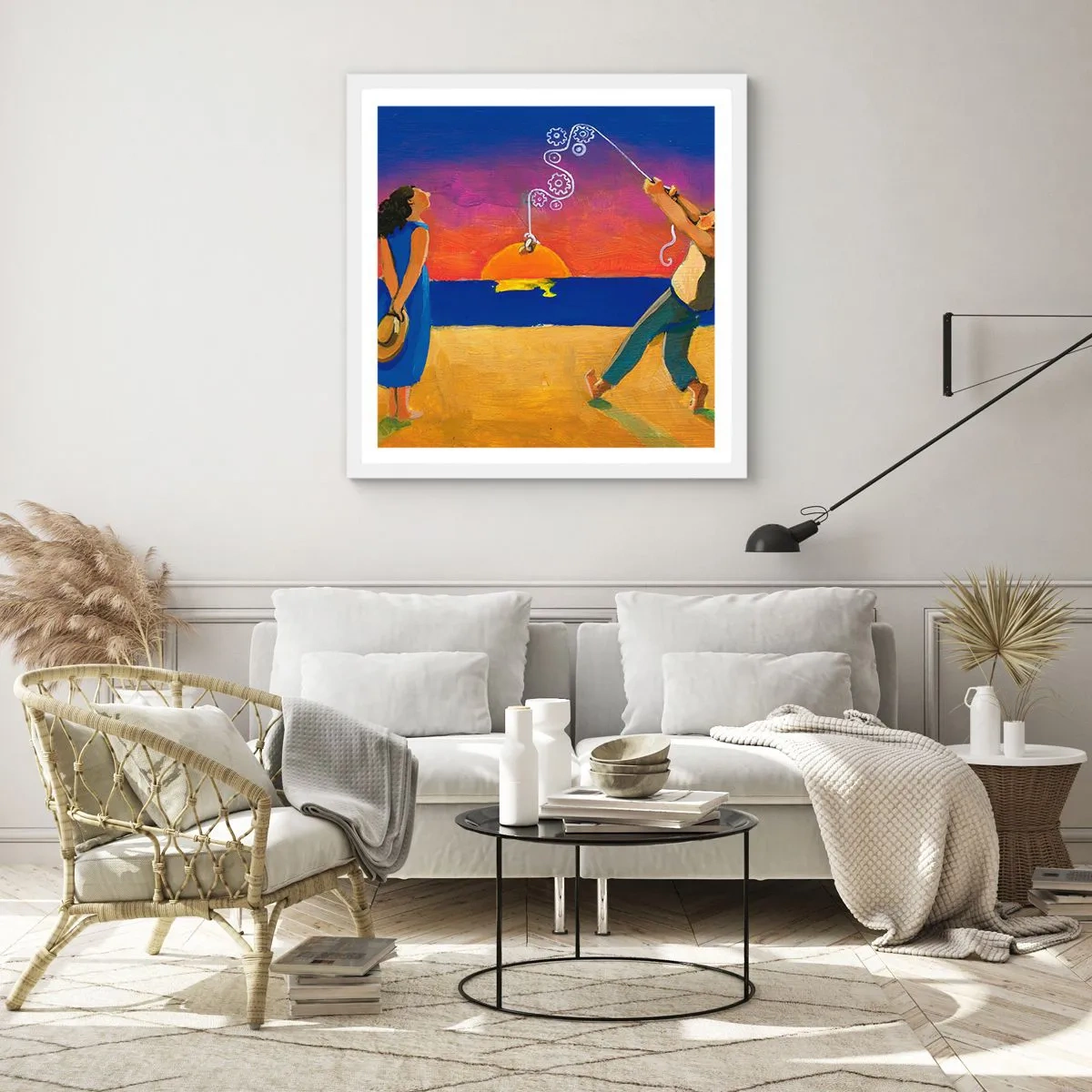 Plakat w białej ramie - Więcej niż gwiazdka z nieba - 50x50 cm