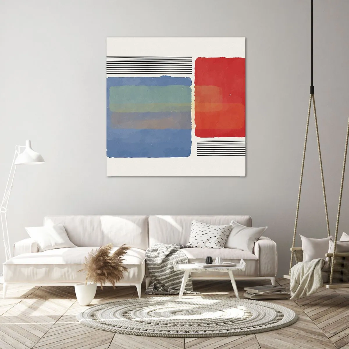 Obraz na płótnie - Duch i litera geometrii - 60x60 cm