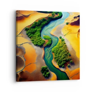 Obraz na płótnie - Życiodajna rzeka - 30x30 cm