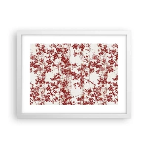 Plakat w białej ramie - Jak dawny perkalik - 40x30 cm