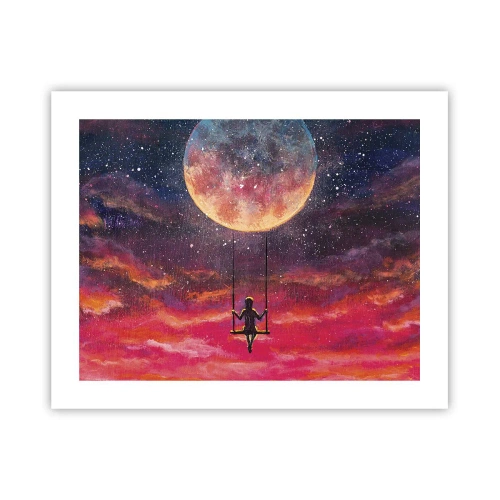 Plakat - Bujać w obłokach - 50x40 cm