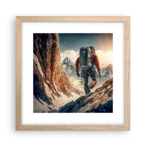 Plakat w ramie jasny dąb - Samotny wojownik - 30x30 cm