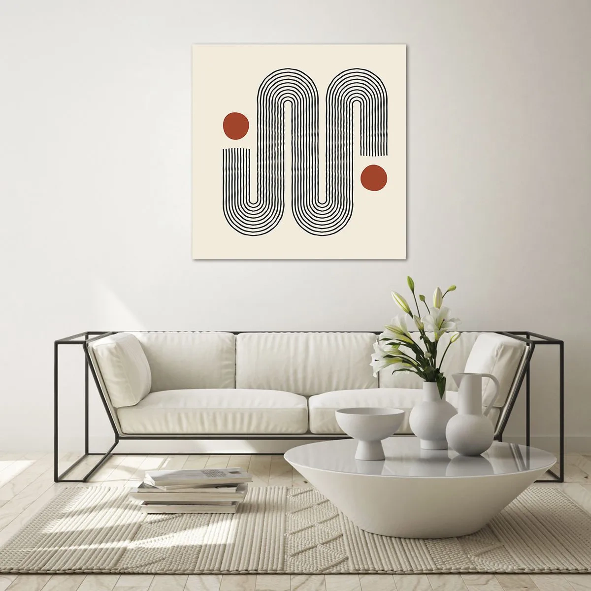 Obraz na szkle - Od początku do końca - 60x60 cm