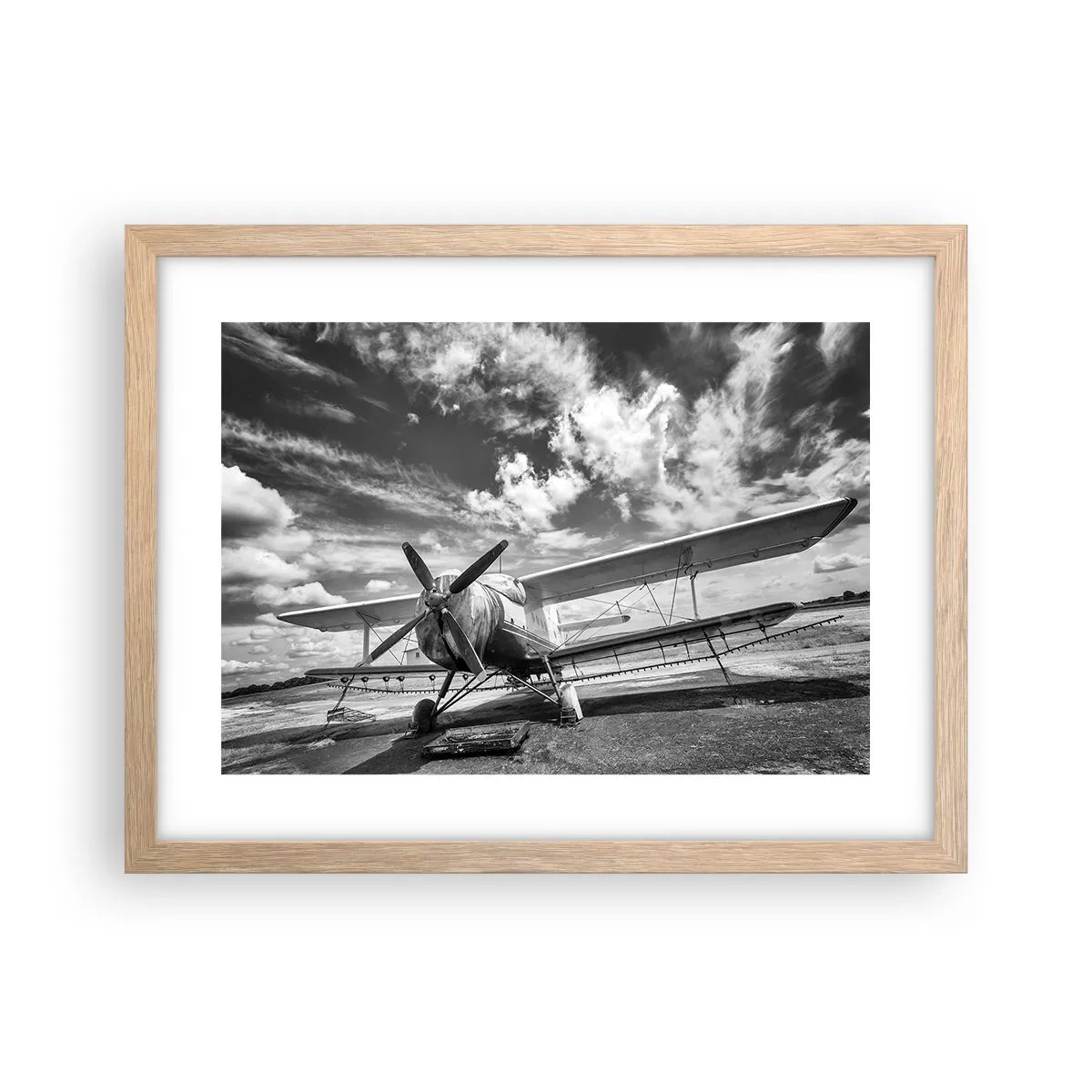 Plakat w ramie jasny dąb - Nie mogę się doczekać! - 40x30 cm