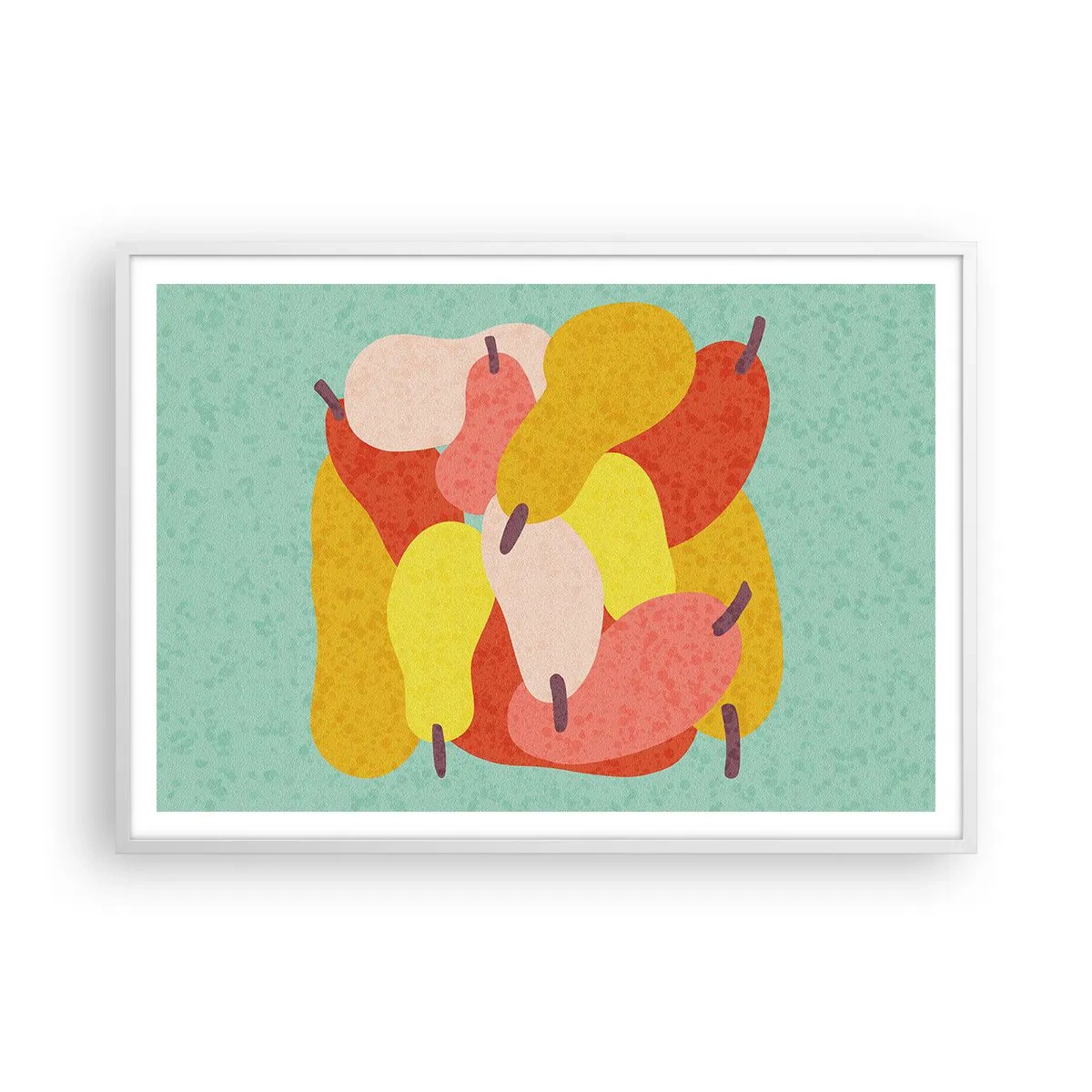 Plakat w białej ramie - Spróbuj letniego słońca - 100x70 cm