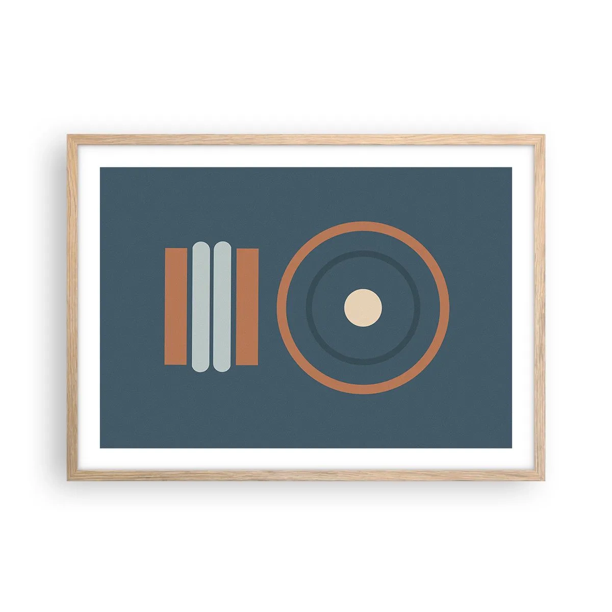 Plakat w ramie jasny dąb - Istota rzeczy - 70x50 cm